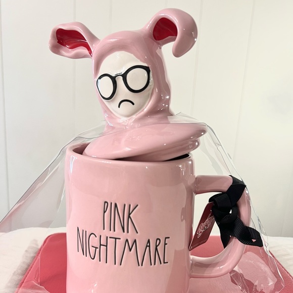 “NEW” Rae Dunn Pink Nightmare Mug Christmas Story - Picture 5 of 7